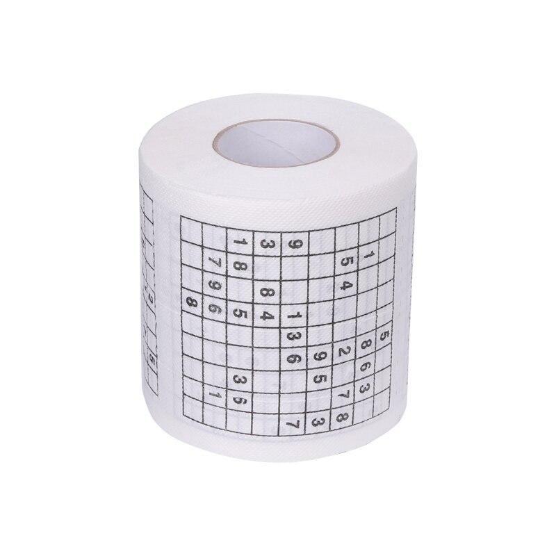 Y1uf durável sudoku su tecido impresso papel higiênico rolo de papel bom jogo de quebra-cabeça