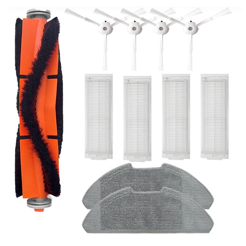 Kit de brosse latérale principale et filtre Hepa pour aspirateur robot Xiaomi, pièces de chiffon de vadrouille, MJST1S, Mop2 Lite