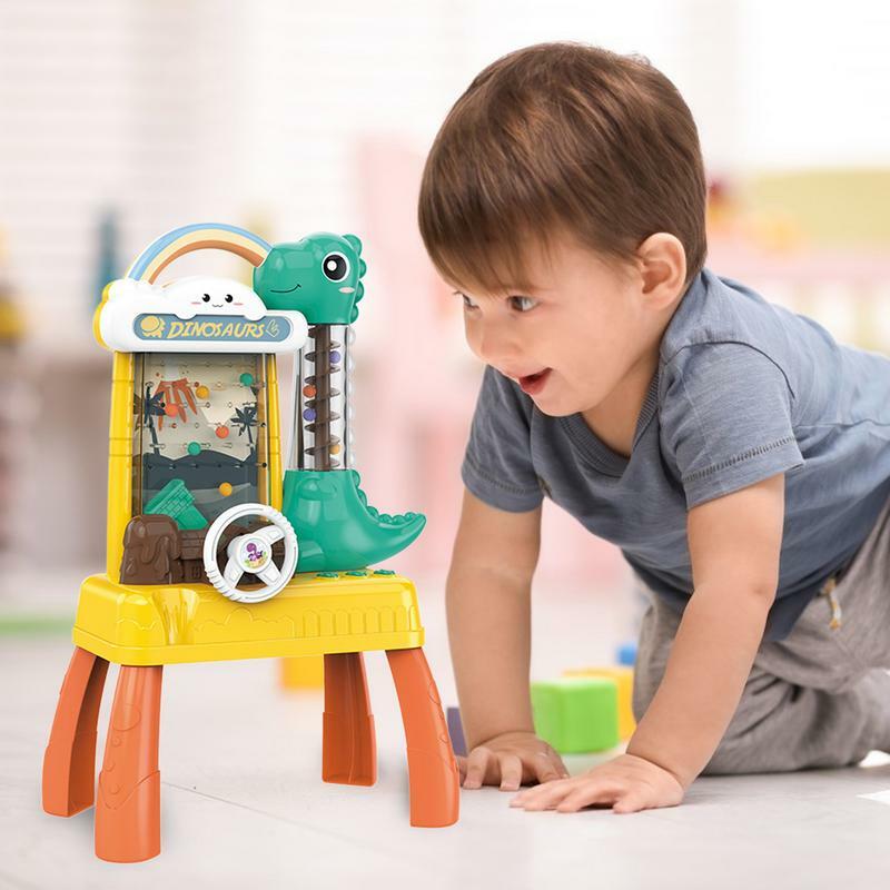 Maszyna do łapania piłek dzieci dinozaur łapiący fasolę rodzic dziecko interaktywna maszyna do zbierania zabawek stół ze światłem i muzyką