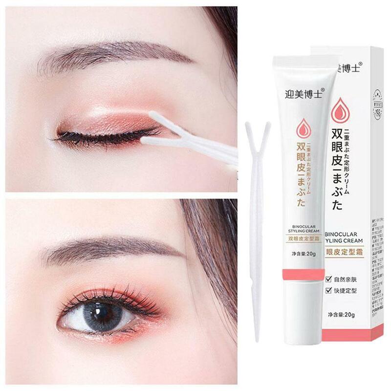 Double Eyelid Styling Cream 20g Invisible Eyelid Glue Natural Liquid Eyelid Tape for Women Shaping Outline Charming