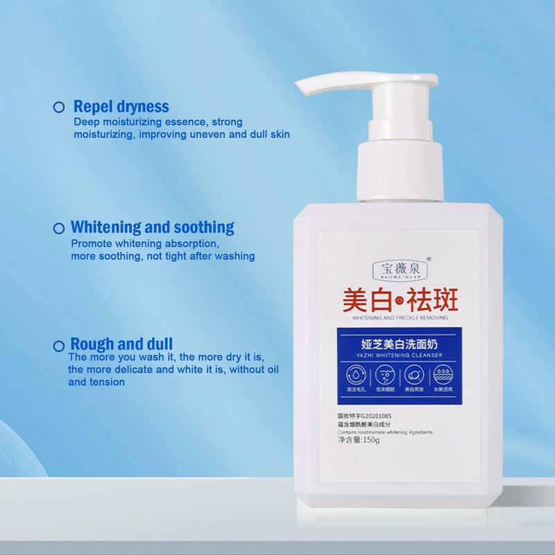 Sbiancante lentiggine-rimozione detergente controllo olio schiarente Shrink Niacinamide pulizia detergente idratante profondo P Y9f2