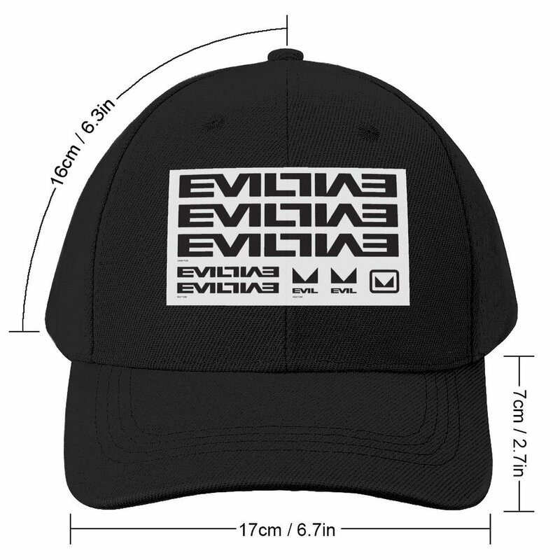 Evil bikes-メンズ野球帽,フィッシングキャップ,透明