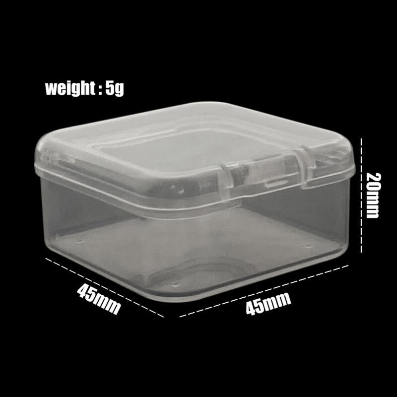 For Anglers Storage Box Fishing Bait Box For Anglers Portable Transparent 1pc 4.5*4.5*2cm Bait Box Bait Storage For Anglers