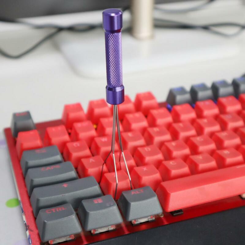 Keycap Puller uniwersalna metalowa klawiatura mechaniczna Key Cap Remover Extractor urządzenia do oczyszczania na PC
