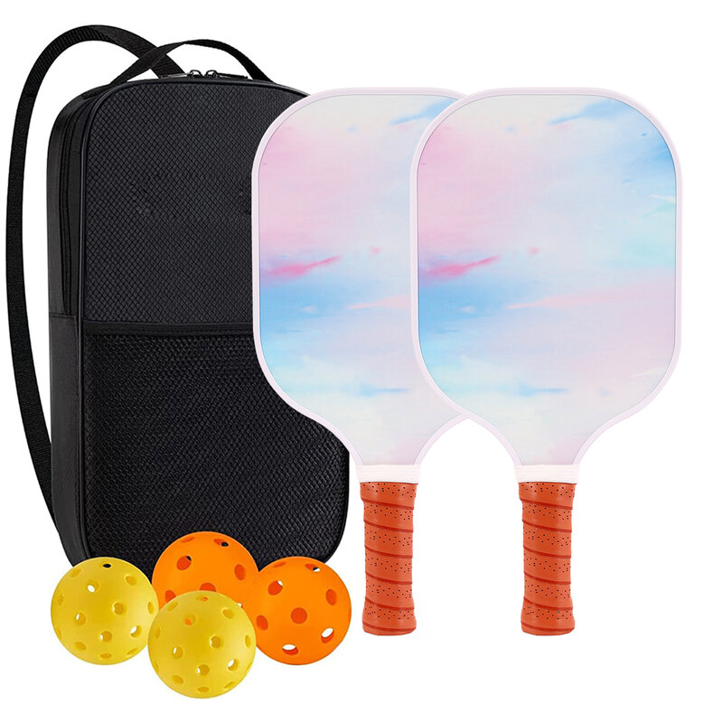 Set di pagaie per Pickleball racchette in fibra di carbonio attrezzatura per racchette in grafite borsa portatile sport pana Padel Surf racchetta da Beach Tennis