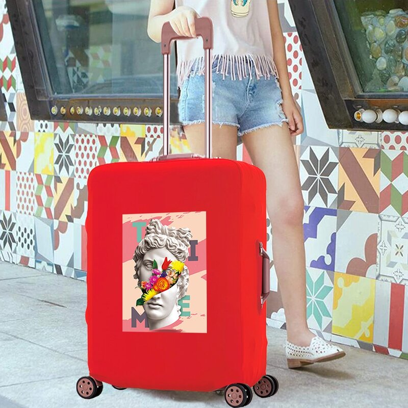 Luggage Case Elasticity Travel Accessory Protective Cover Apply To 18-28 Inch Dust-proof Funny Print Trolley Suitcase Covers
