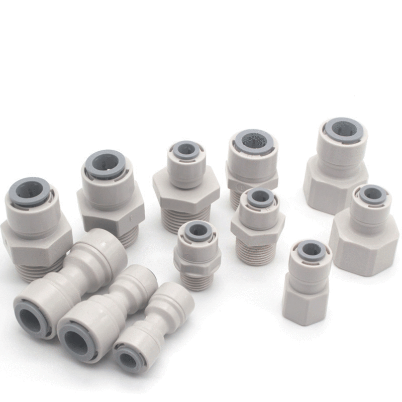 1/4" 3/8" 1/2" Inch OD Tube  POM Quick Fitting Connector Aquarium Water Purifier Filter RO System