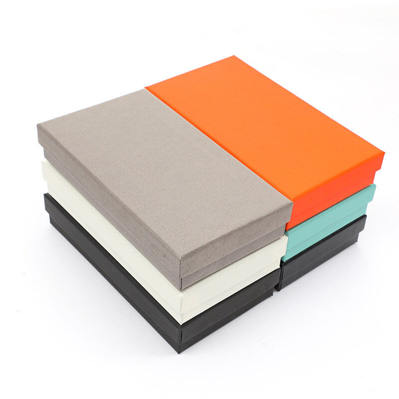 Прямоугольный цветной Подарочный чехол, высококачественный бумажник, коробка для часов, длинная Подарочная коробка, специальная бумажная упаковочная коробка