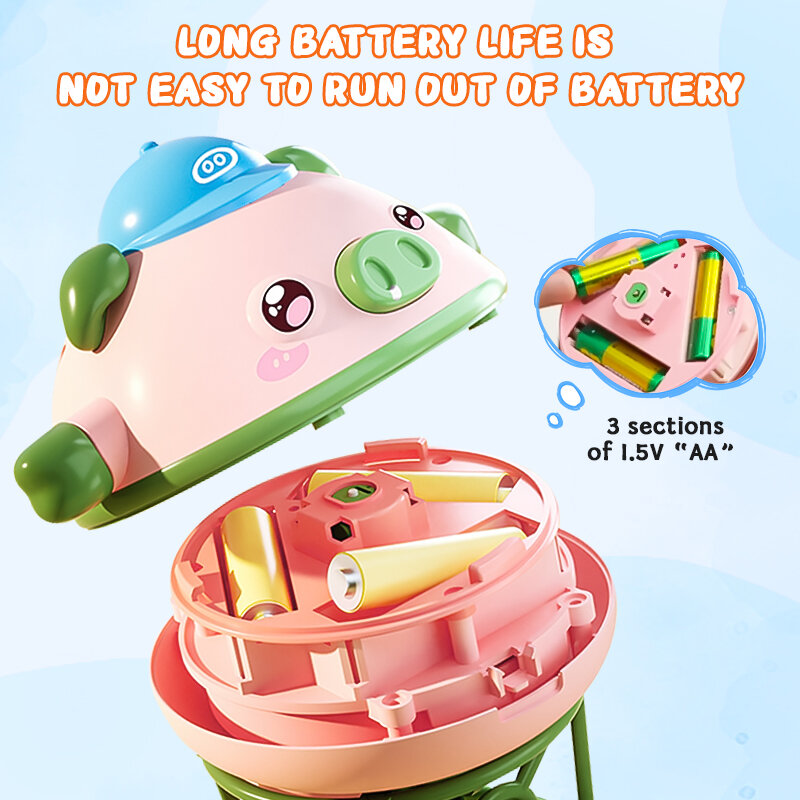NEW Novelty Gyroscope Pig Balance Toy Kids Unicycle Walking Tumbler Tightrope Electric Toy Walker Car Cute Gifts for Boys Girls