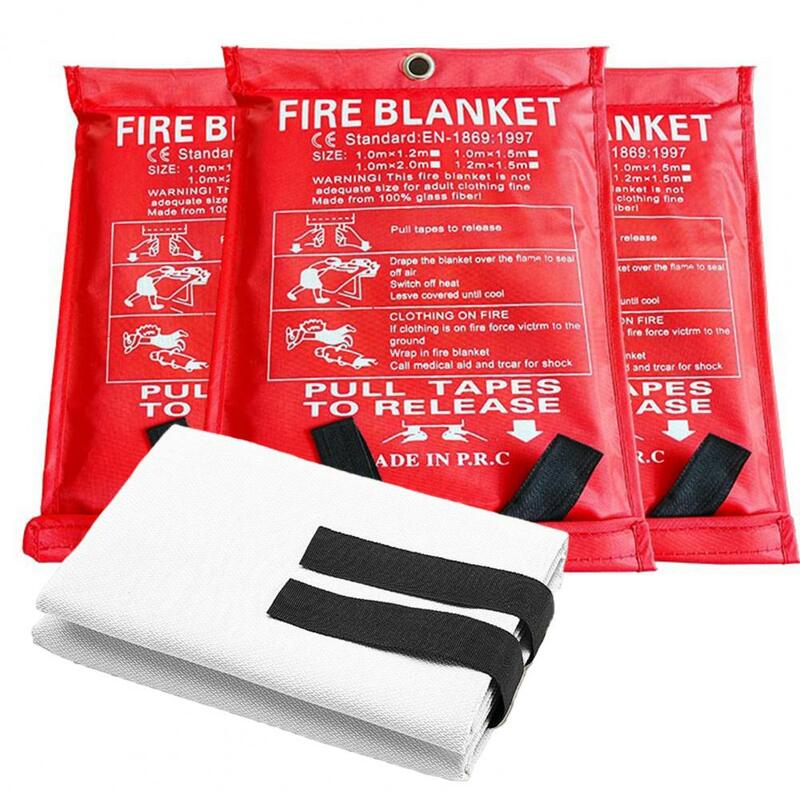 Multi-functional Fire-retardant Blanket Flame-retardant Glass Fiber Blanket Lightweight Emergency Fireproof Protection