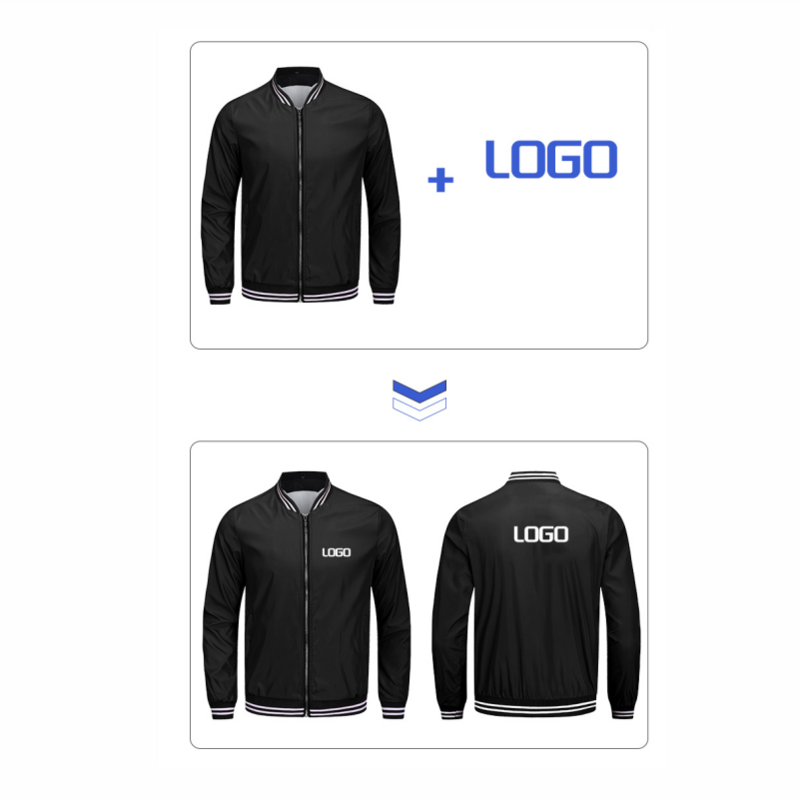 Logotipo personalizado uniforme de beisebol clássico, blusão fino, jaqueta com zíper bordado, equipe de design impressão, 7 cores, NSLP 2023