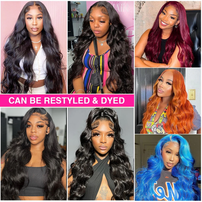 Meodi Body Wave 13x6 Hd Lace Frontal Wig Brazilian Human Hair Lace Front Wigs For Woman 30 Inch Pre Plucked Lace Human Hair Wig
