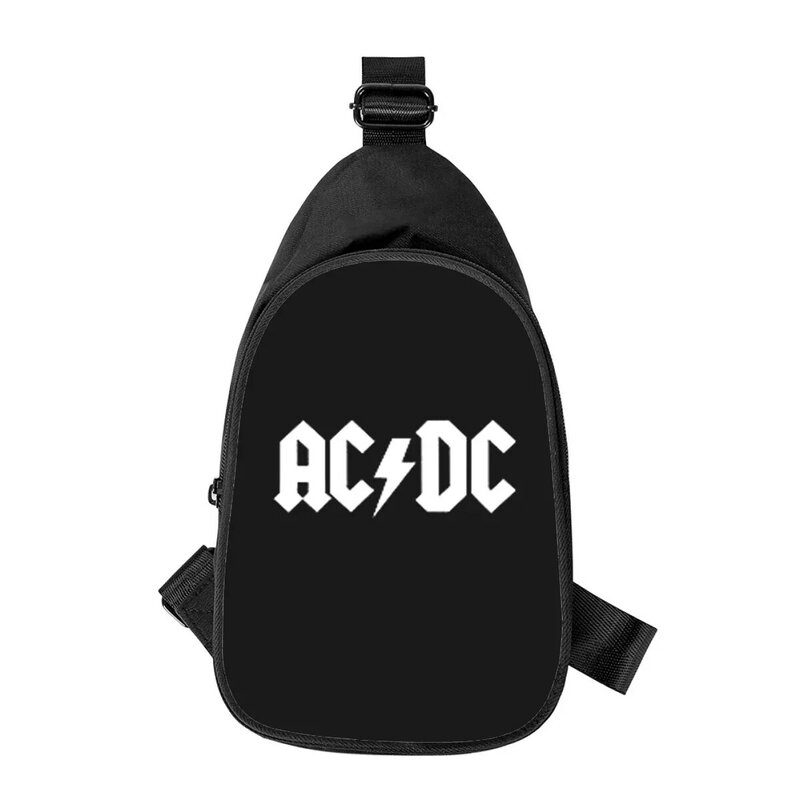 AC DC zespół 3D Print New Men Cross Chest Bag Diagonally Women Shoulder Bag Husband School Waist Pack Męska torba piersiowa
