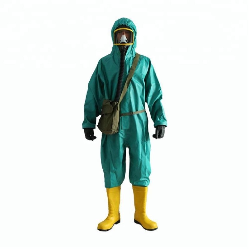 Hazmat-suit chemical and biological safety resistant suit for hazardous environments