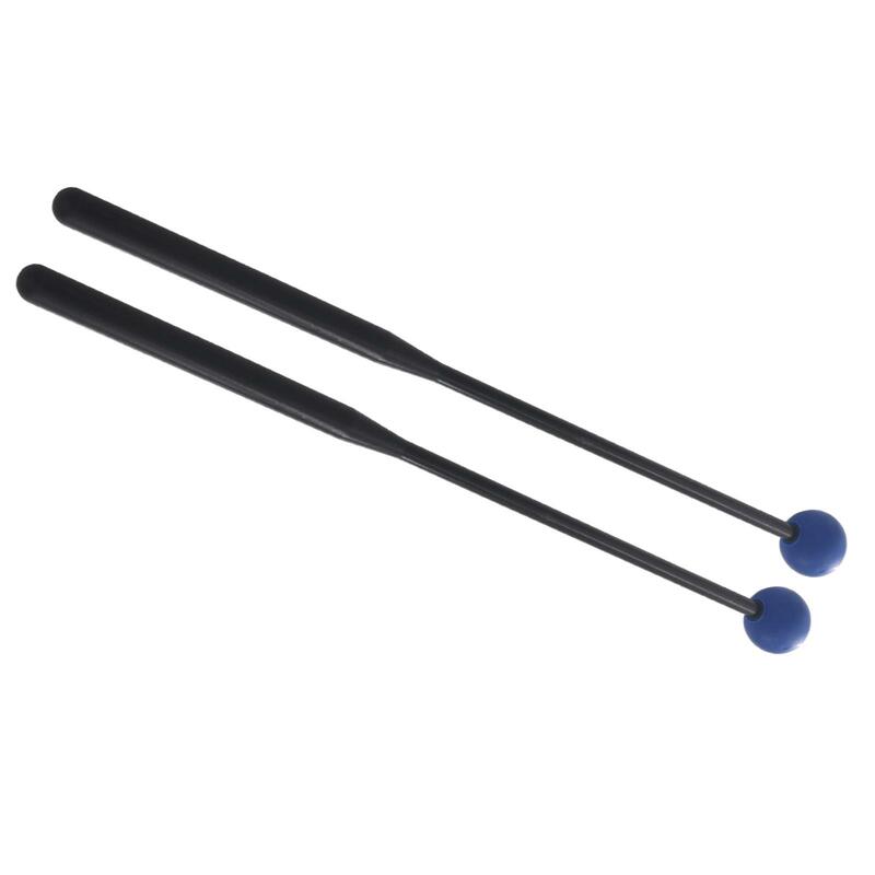 2 Pieces Drum Mallet Music Instrument Accessory Rubber Mallet Percussion for Timpani Marimba Stage Meditation Music Education