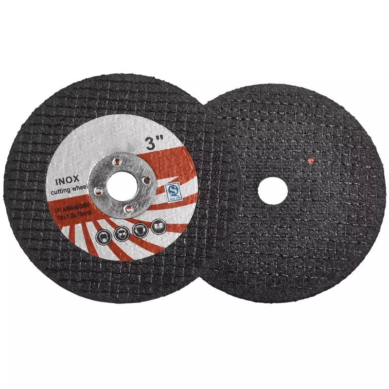 Disco de corte de malha dupla para rebarbadora, Mini discos de corte, Resina Circular Rebolo, Acessórios, 75mm, 3 ", 10Pcs