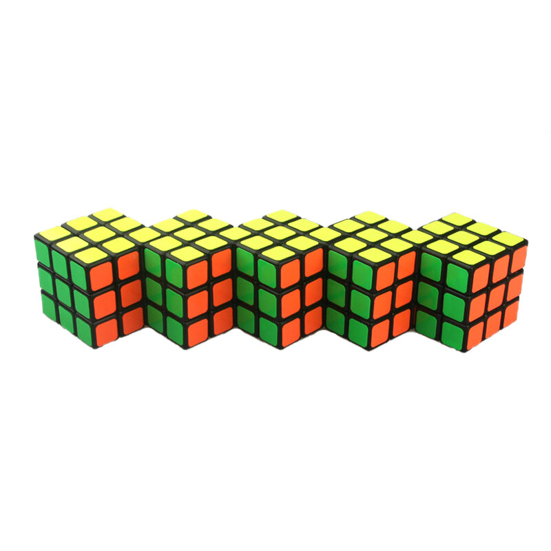 Cubo mágico unido para niños, juguete educativo especial de 3x3x3, color negro, de tres pedidos