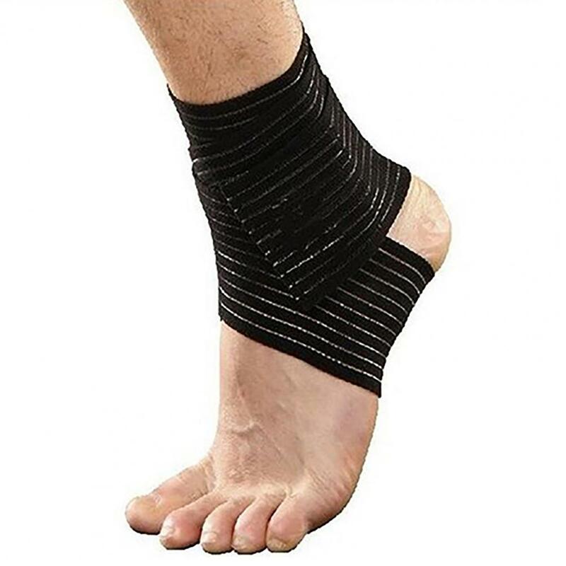 Sport Bandage Reusable Elastic Compression Bandage Sports Kinesiology Tape Ankle Wrist Knee Calf Thigh Wraps Support Protector