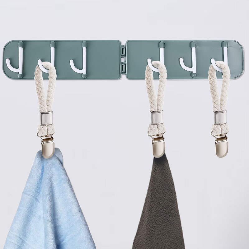4/6 sztuk ręcznik łazienkowy klipy pleciony uniwersalny bawełna pętli metalowy zacisk do przechowywania w kuchni klipy skarpety domowe wieszak na ubrania