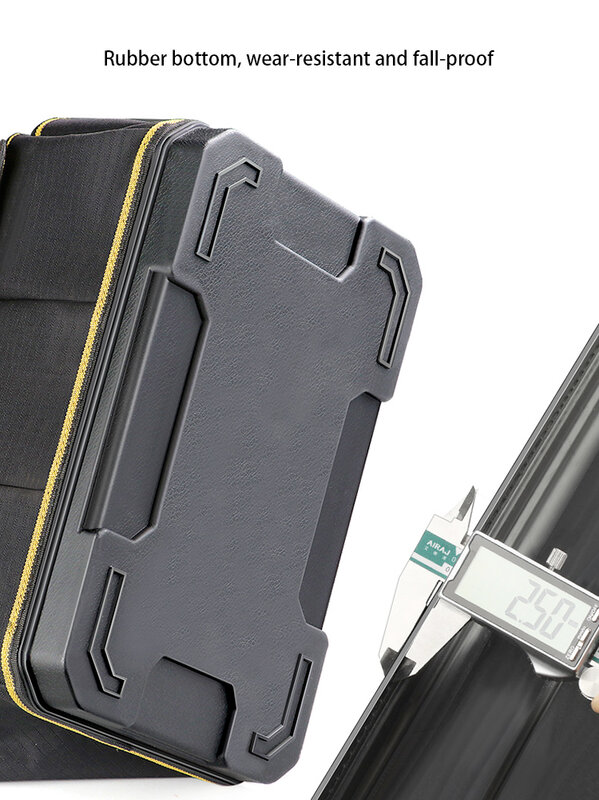 AIRAJ سعة كبيرة متعددة الوظائف أداة حقيبة الحقيبة حقيبة مقاوم للماء أداة حمل حقيبة التخزين مع جيوب متعددة