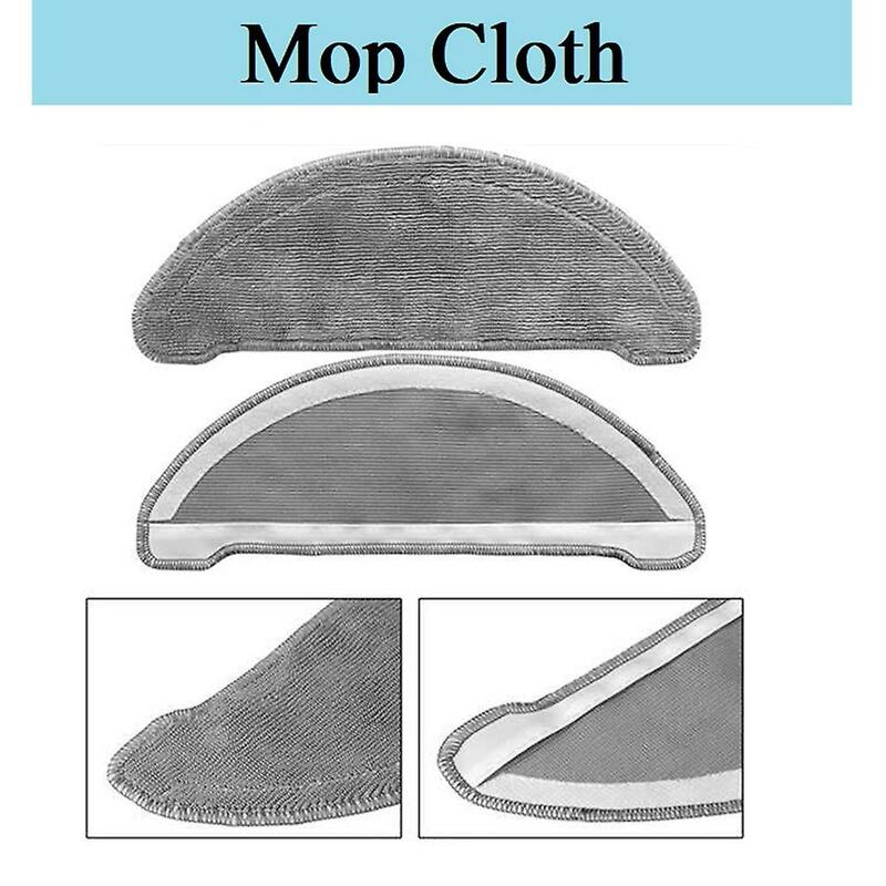 10pcs For Roidmi Eve Plus Washable Hepa Filter Dust Bag Mop Cloth