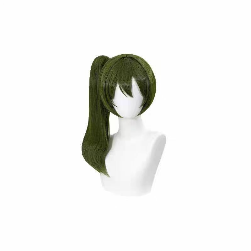 Peruka Ubel Anime Frieren: poza końcem podróży peruka do Cosplay Ubel Cosplay proste kobiety zielone kucyki włosy peruki termoodporne