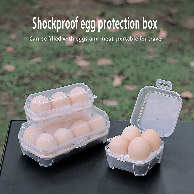 3/4/8 Gitter Ei Aufbewahrung sbox Camp Picknick tragbare Eierhalter langlebige Küche Ei Veranstalter Fall Outdoor Camping Lebensmittel behälter