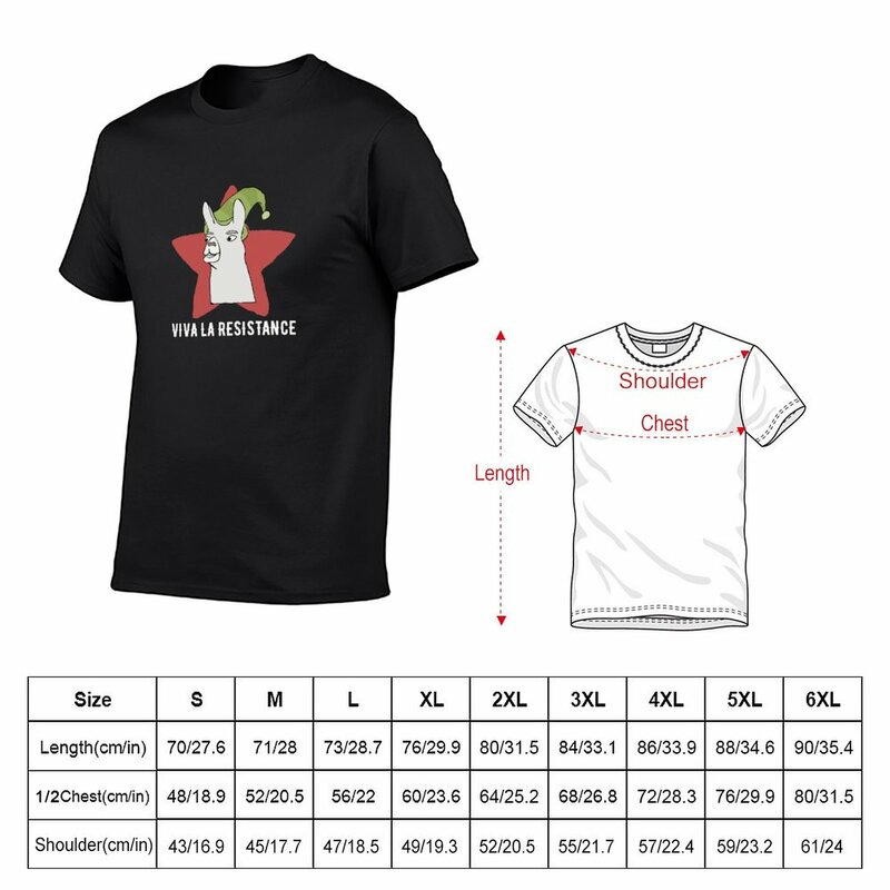 Llamas 모자 포함-VIVA LA RESISTANCE 티셔츠, 일반 티셔츠, 미적 의류, 귀여운 옷, 남성용 맞춤 티셔츠, 신제품