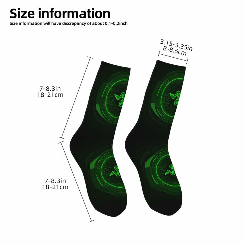 Razer Untersetzer Socken Harajuku super weiche Strümpfe die ganze Saison lang Socken Zubehör für Männer Frau Geschenke