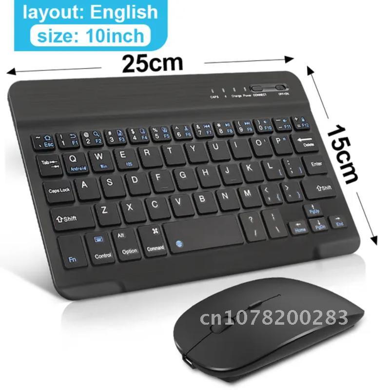 Kleine drahtlose Tastatur Bluetooth-Tastatur wiederauf ladbar für iPad-Telefon Tablet Spanisch russische Tastatur für Windows Android iOS