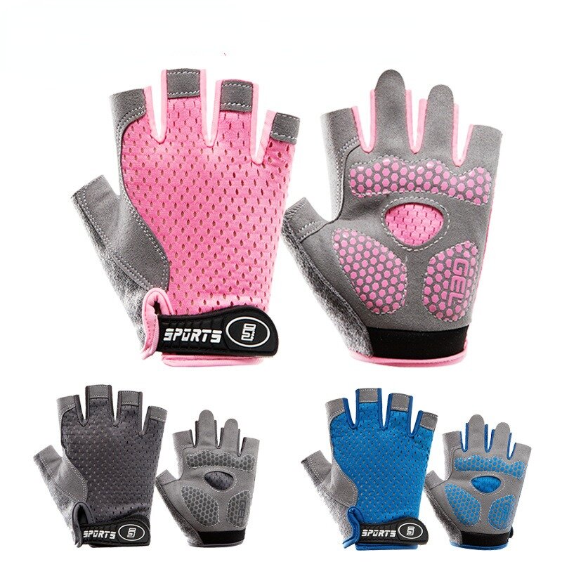 Детские велосипедные перчатки с открытыми пальцами, детские велосипедные перчатки для горного велосипеда, спортивные перчатки для мальчиков и девочек, велосипедные аксессуары