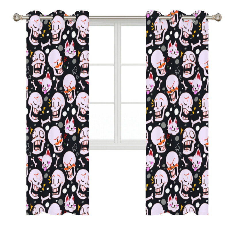 Undertale Shading Curtains  for Living Room Decoration Window Curtain 2 PC 
