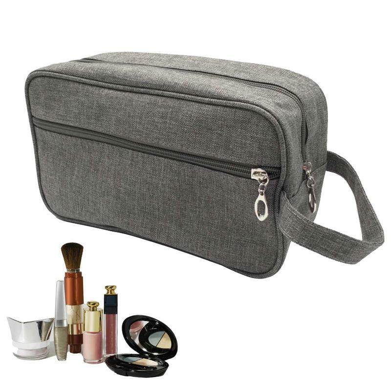 Bolsa de cosméticos de viaje de gran capacidad, bolsa de cosméticos portátil, bolsa de lavado de baño, kit de aseo multifuncional, bolsa de afeitar de viaje