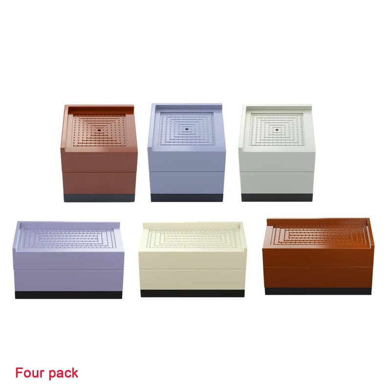 4Pcs Square Bed Furniture Risers Heavy Duty Desk Lifts Accessories Support
