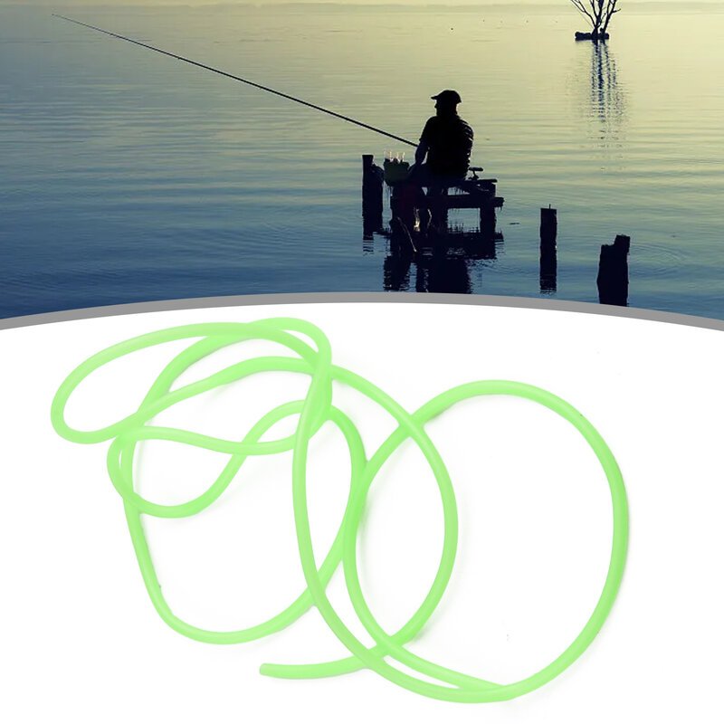 Pesca Anti Entanglement tubo String Fishing Set Light Luminous Line Glow Anti Rig Tube Tubing Fishing Wire ID 0.8-2mmx1/1.5m