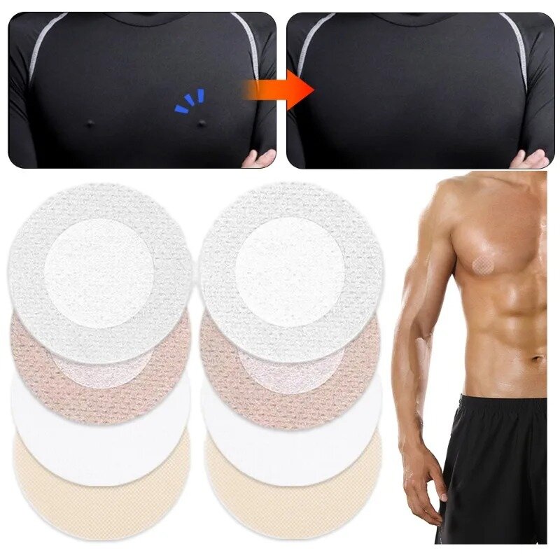 Adesivo de mamilo descartável invisível para homens, capa de segurança ultrafino, adesivo macio respirável, diário confortável