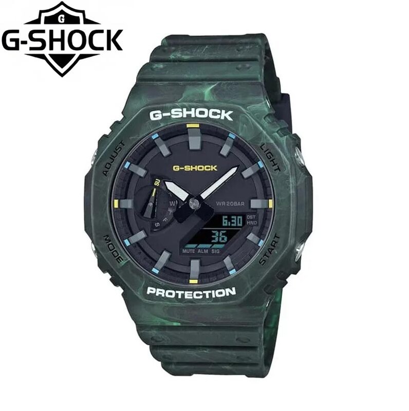 G-SHOCK GA-2100 Series Couple Watch Farmhouse Oak Watch Sports Night Running Luxury Brand Men Watch Waterproof Lighting Watches.