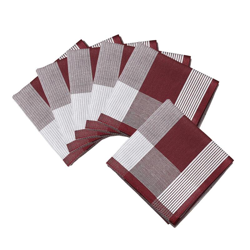 6 Stuks Doek Heren Zakdoeken 43X43Cm Premium Geschenken Bandana 'S Pocket Vierkante Zakdoeken Voor Grootvaders Formele Viering Prom Mannen