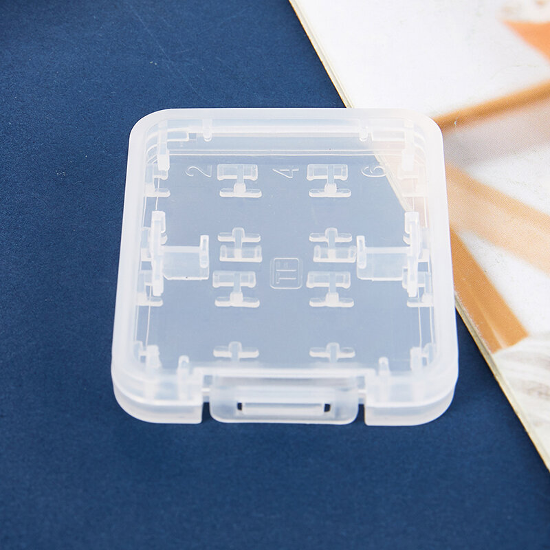 1Pc przezroczysty uchwyt ochronny Micro Box SD SDHC TF MS pamięci pokrowiec na karty plastikowe pudełka