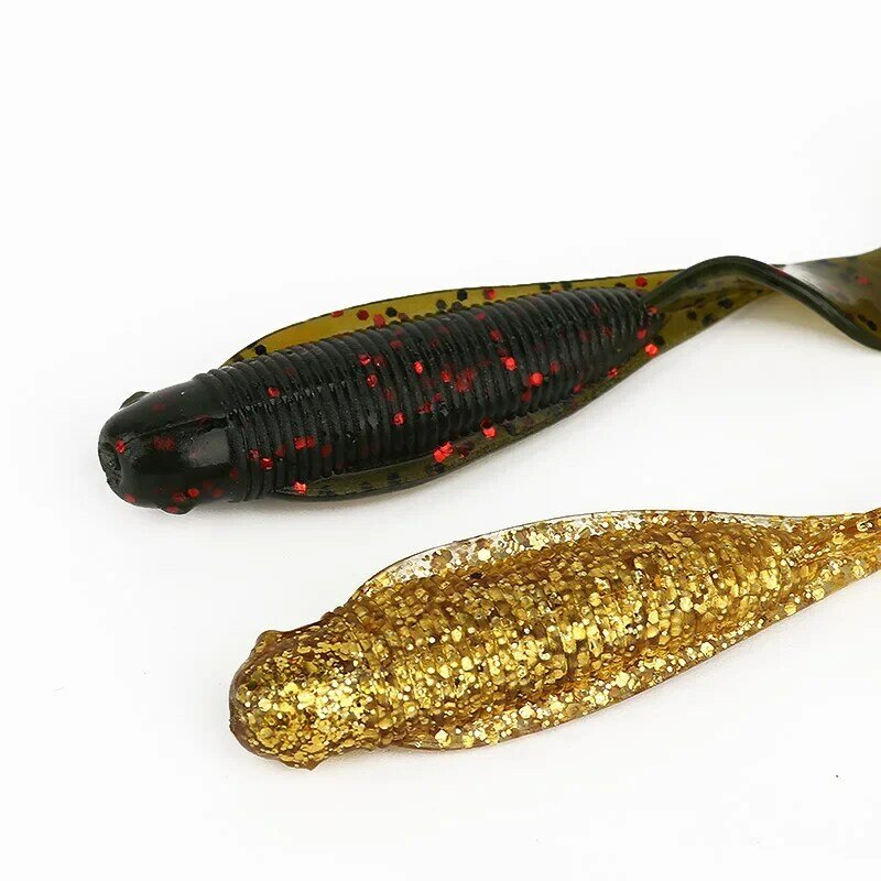 Ardea esche morbide esche in Silicone 6 pezzi 90mm 6.3g Swimbait tail Wobblers Worm Jigging esche artificiali attrezzatura da pesca