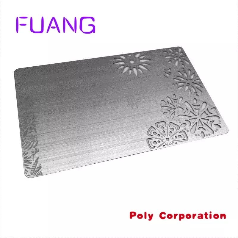 Custom  Hot selling excellent quality business card aluminum business card printing Metal business card