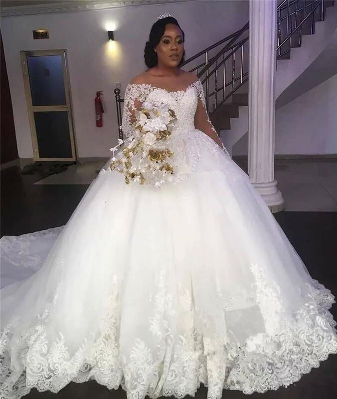 Женское свадебное платье It's yiiya, белое кружевное платье с открытыми плечами, длинными рукавами и блестками на лето 2019