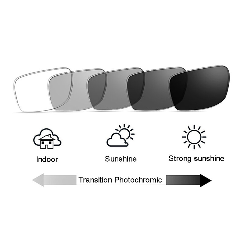 Owalne fotochromowe okulary dla osób z krótkowzrocznością kobiety Red Black Tr90 Spring Leg komputerowe okulary z dioptriami 0 -0.5 -1.75 -2.25 -3.75 -4.0