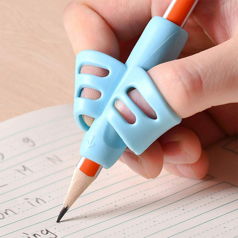 6 buah pegangan pena untuk anak-anak tulisan tangan pembenah postur latihan menulis bantuan untuk anak-anak balita prasekolah siswa anak-anak