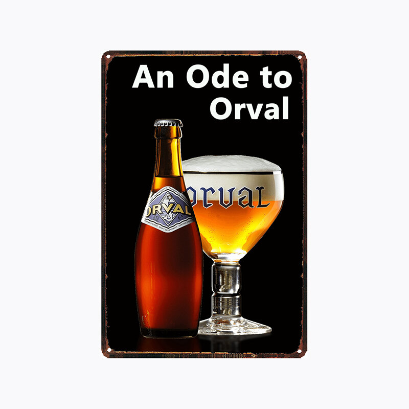 [DecorMan] Orval Beer TIN SIGN Painting PUB Decor L1