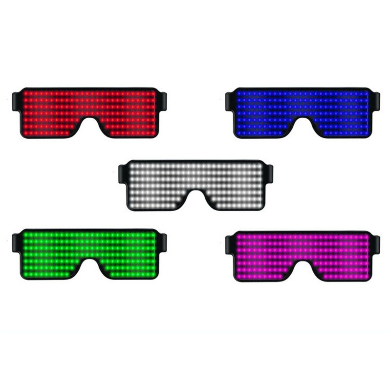 Kacamata pesta LED berkedip, kacamata pelindung mata bercahaya, kacamata kegiatan Natal, pesta ulang tahun, pernikahan