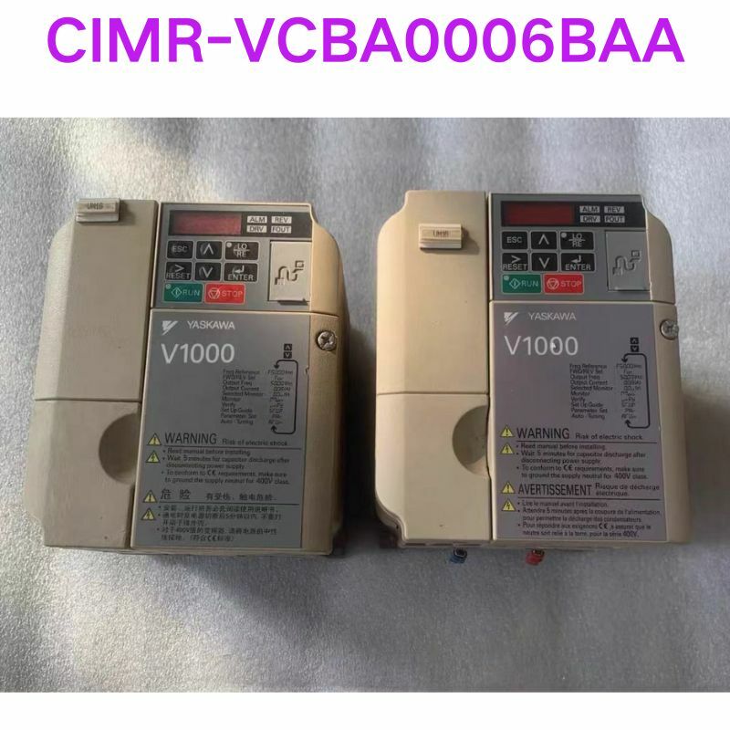 Używany przetwornica częstotliwości testu funkcjonalnego CIMR-VCBA0006BAA OK