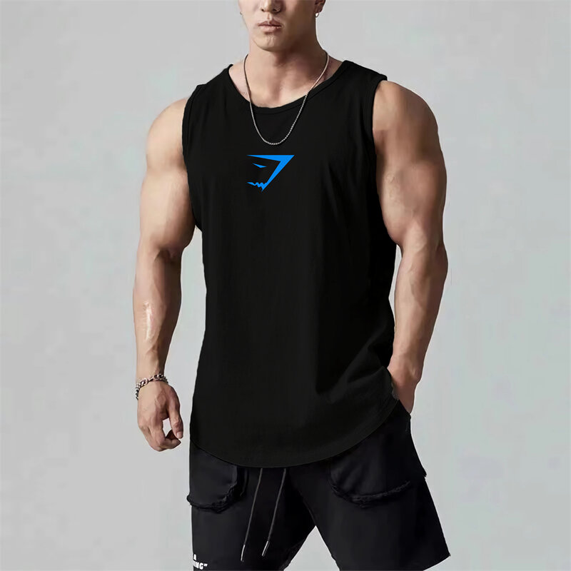 Herren bekleidung Sommer Fitness studio Tanktops Sportswear Workout Fitness o Hals ärmelloses T-Shirt Basketball schnell trocknende atmungsaktive Weste