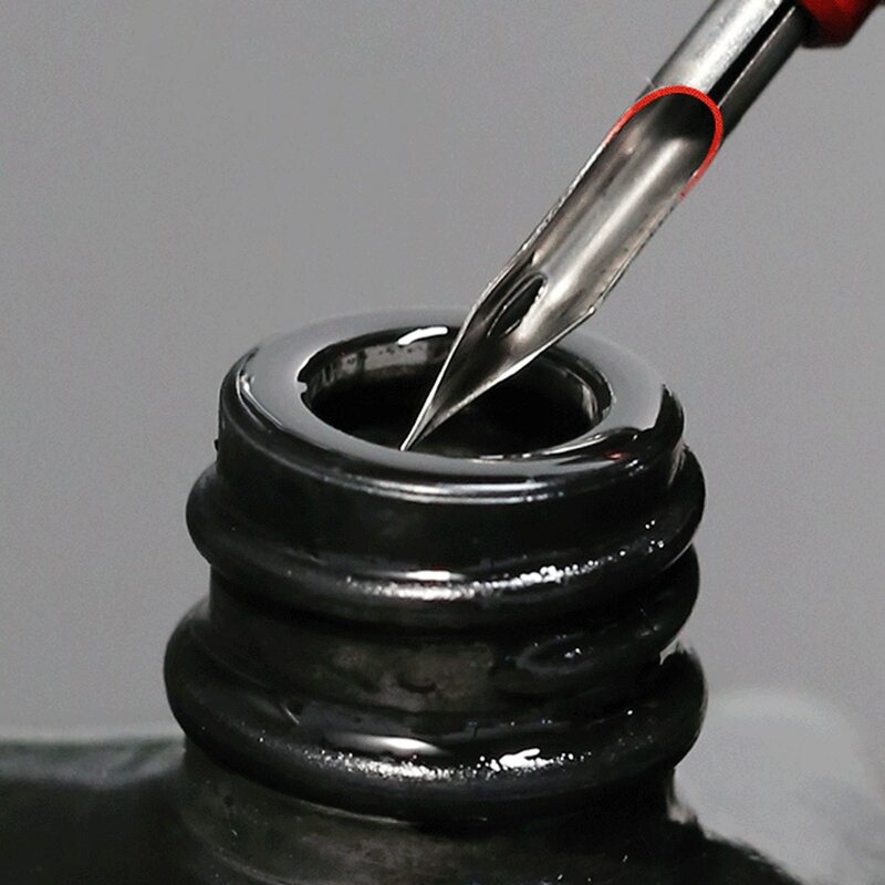 Dspiae ปากกาวัดการซึมผ่านของ AT-PL รุ่นปรับปรุงที่จับโลหะกันลื่นปากกาเจาะทะลุปากกาอลูมิเนียมสีแดง
