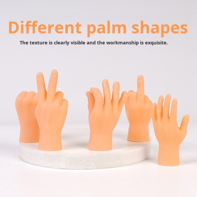 Cat Funny Gloves Rubber Small Hand Finger Cots Massage Silicone Cat Funny Toy Plastic Gloves